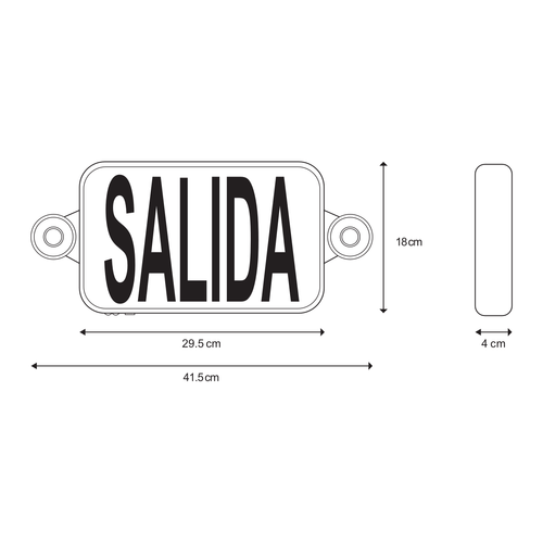 DIPROSI | LETRERO SALIDA EECSL-8600SGN