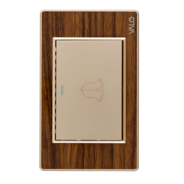 VALO | Placa Interruptor Timbre Escalera Madera