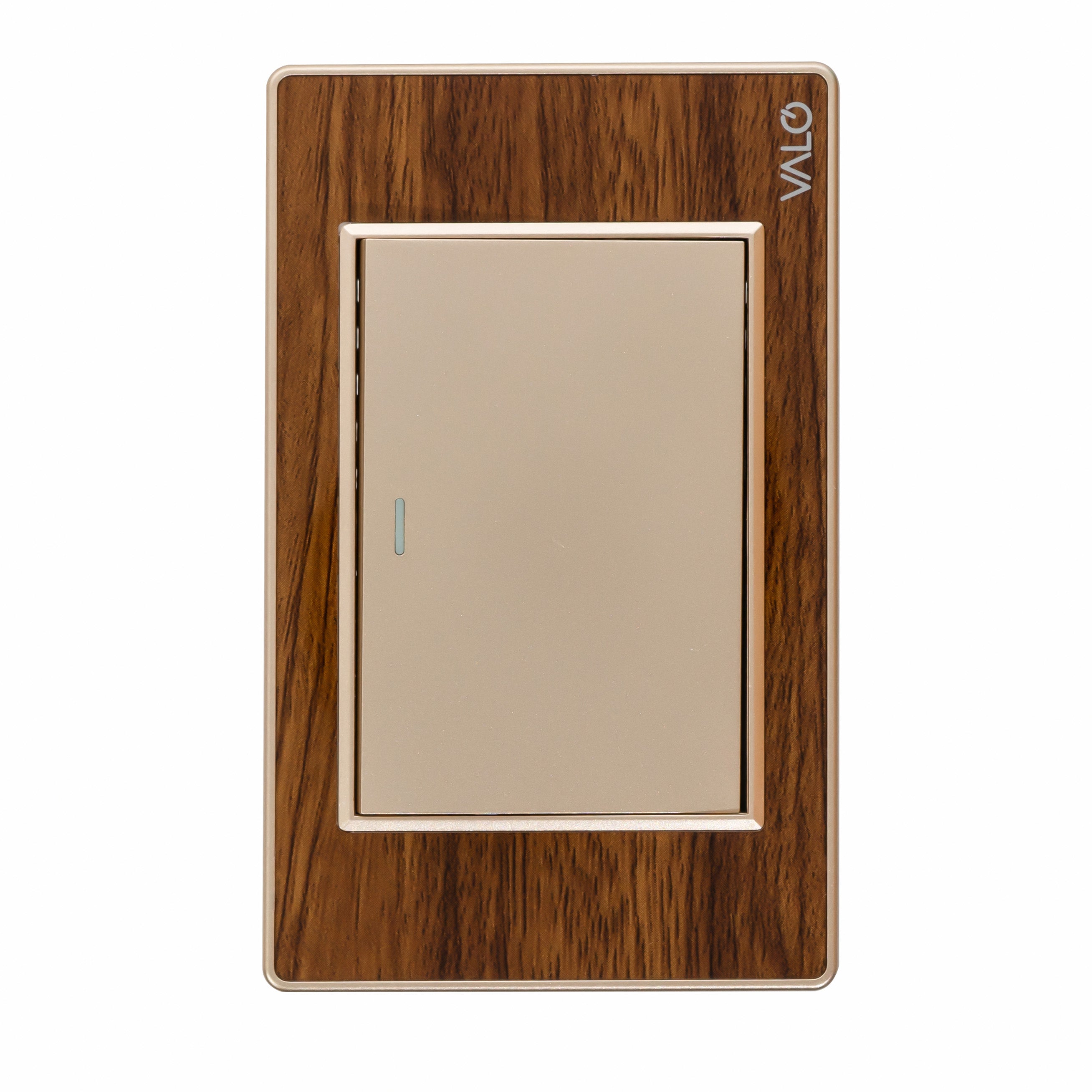 VALO | Placa con un Interruptor De Escalera Madera