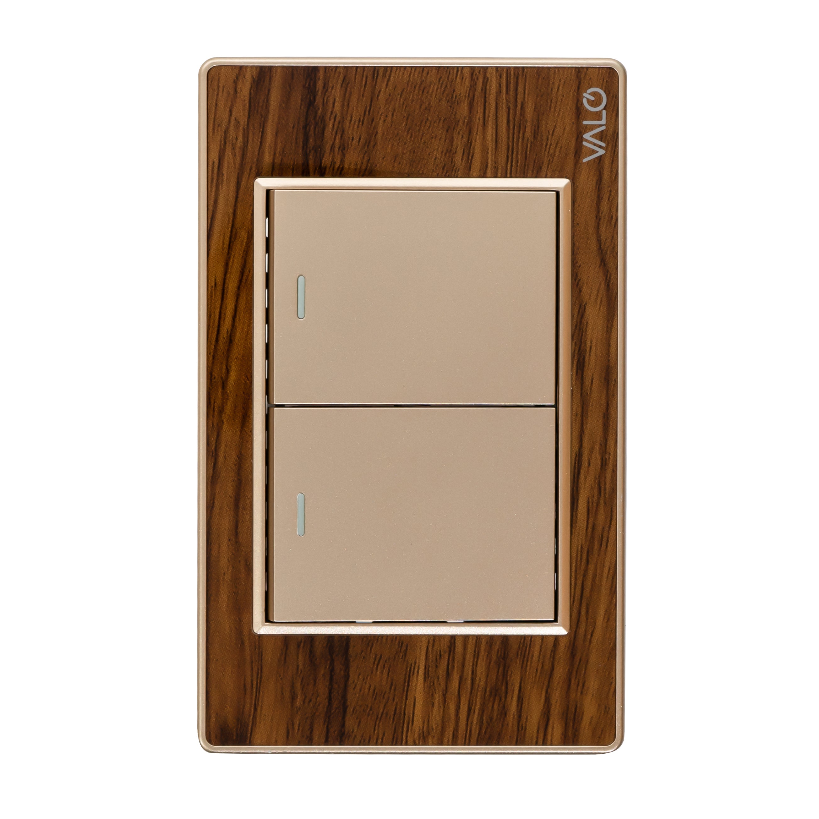 VALO | Placa Dos Interruptores Escalera Madera
