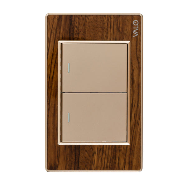 VALO | Placa Dos Interruptores Escalera Madera