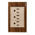 VALO | Placa con tres Clavijas Escalera Madera