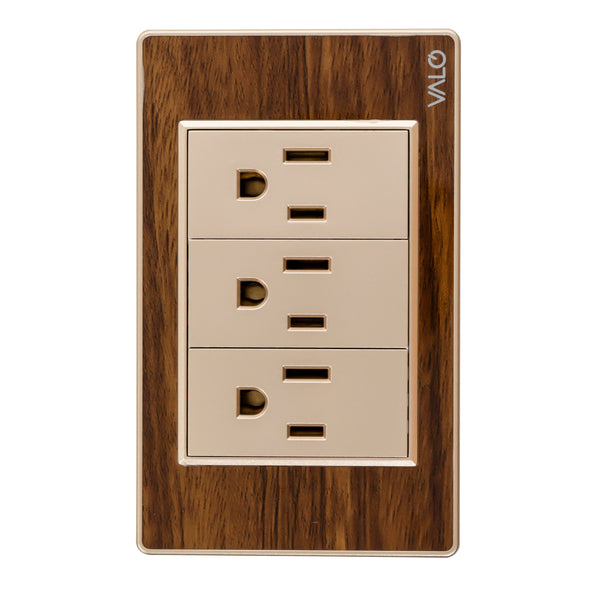 VALO | Placa con tres Clavijas Escalera Madera