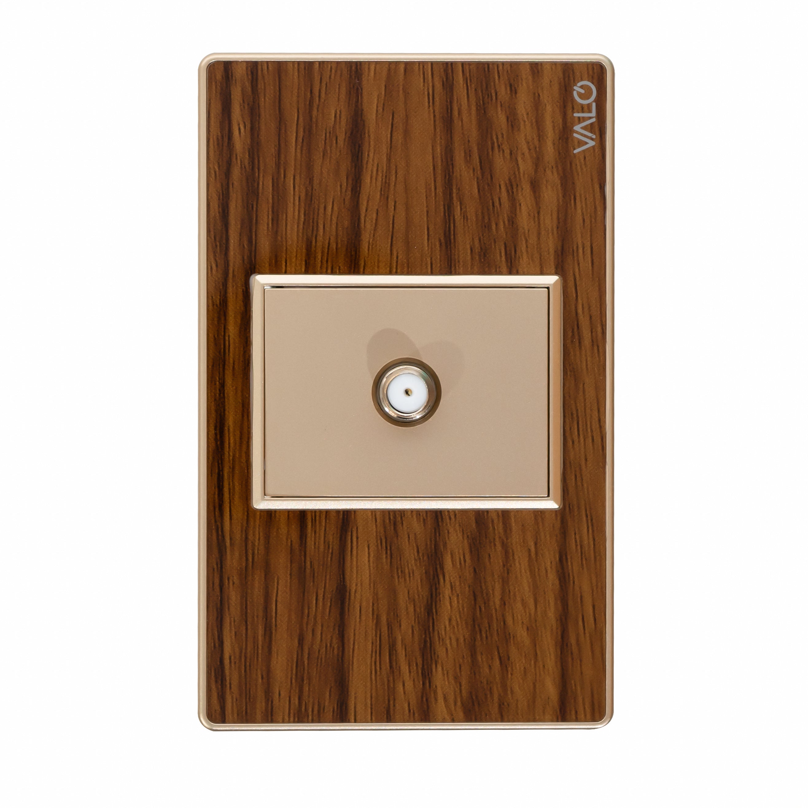 VALO | Placa con entrada de antena terminado de Madera