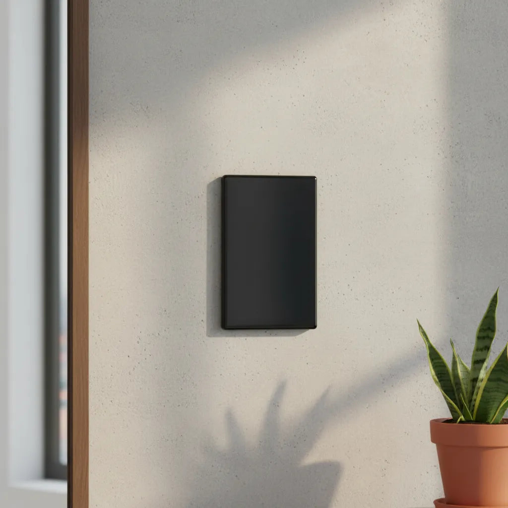 VALO | Placa Ciega Slim Cristal Negro