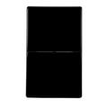 VALO | Placa con dos Interruptores Slim Cristal Negro