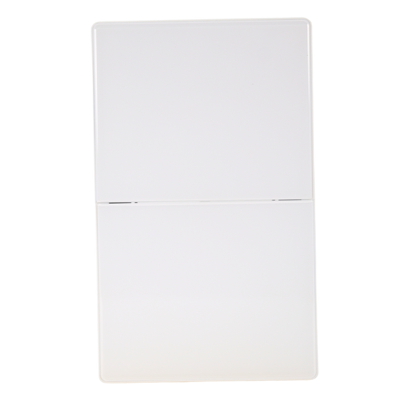 VALO | Placa con dos Interruptores Slim Cristal Blanco