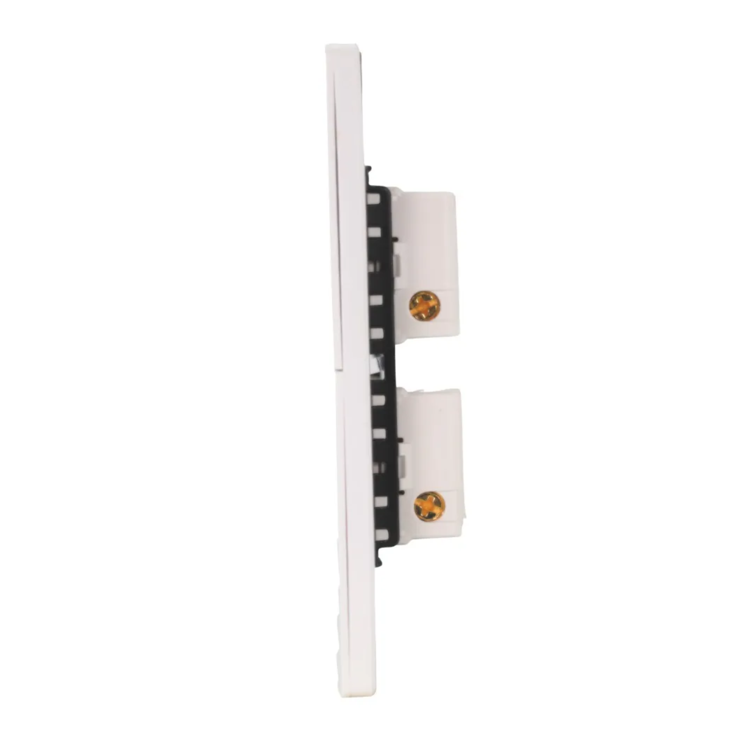 VALO | Placa con dos Interruptores Slim Cristal Blanco