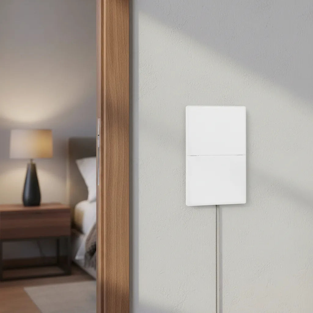VALO | Placa con dos Interruptores Slim Cristal Blanco