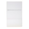 VALO | Placa con tres Interruptores Slim Cristal Blanco