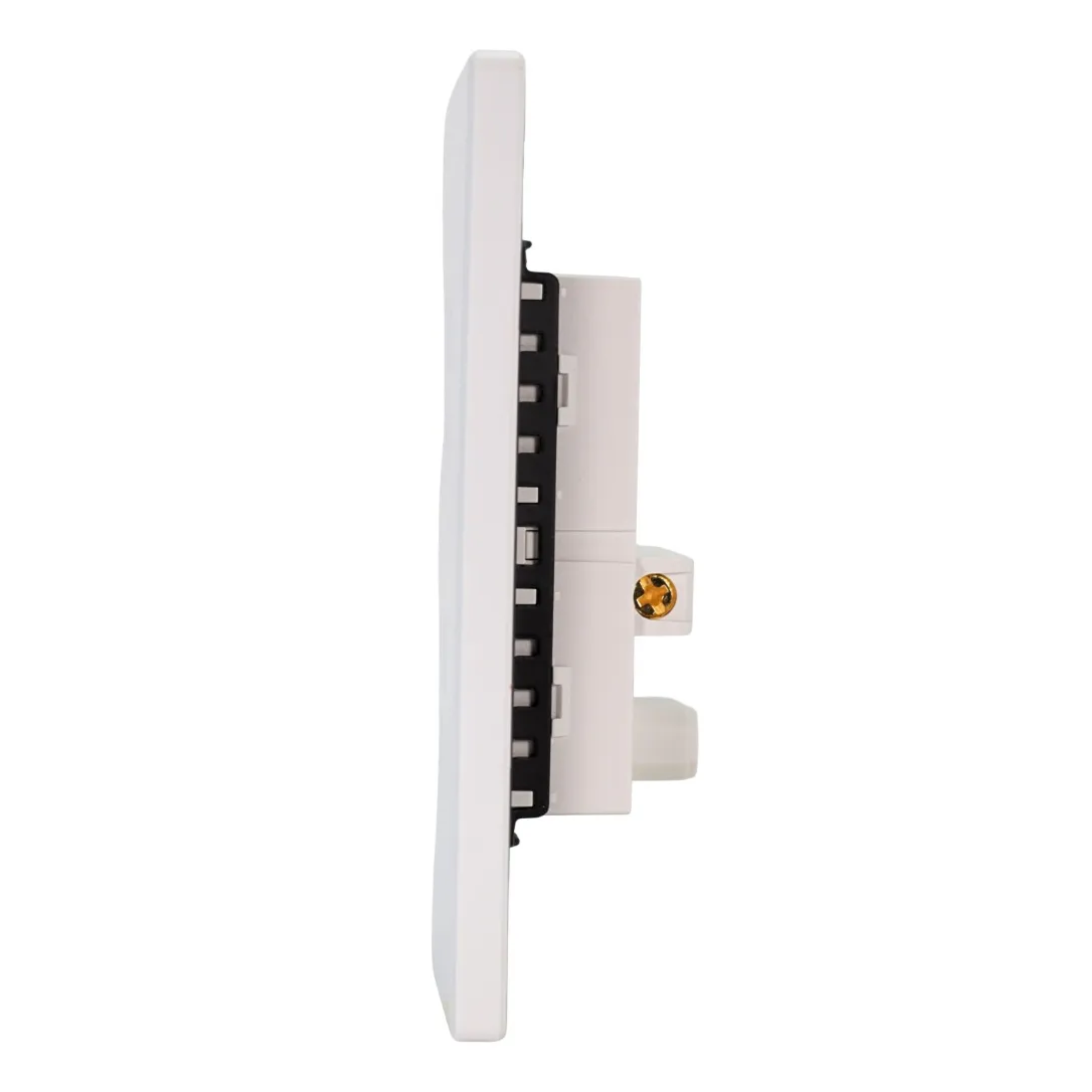 VALO | Placa con Contacto Dúplex Slim Cristal blanco