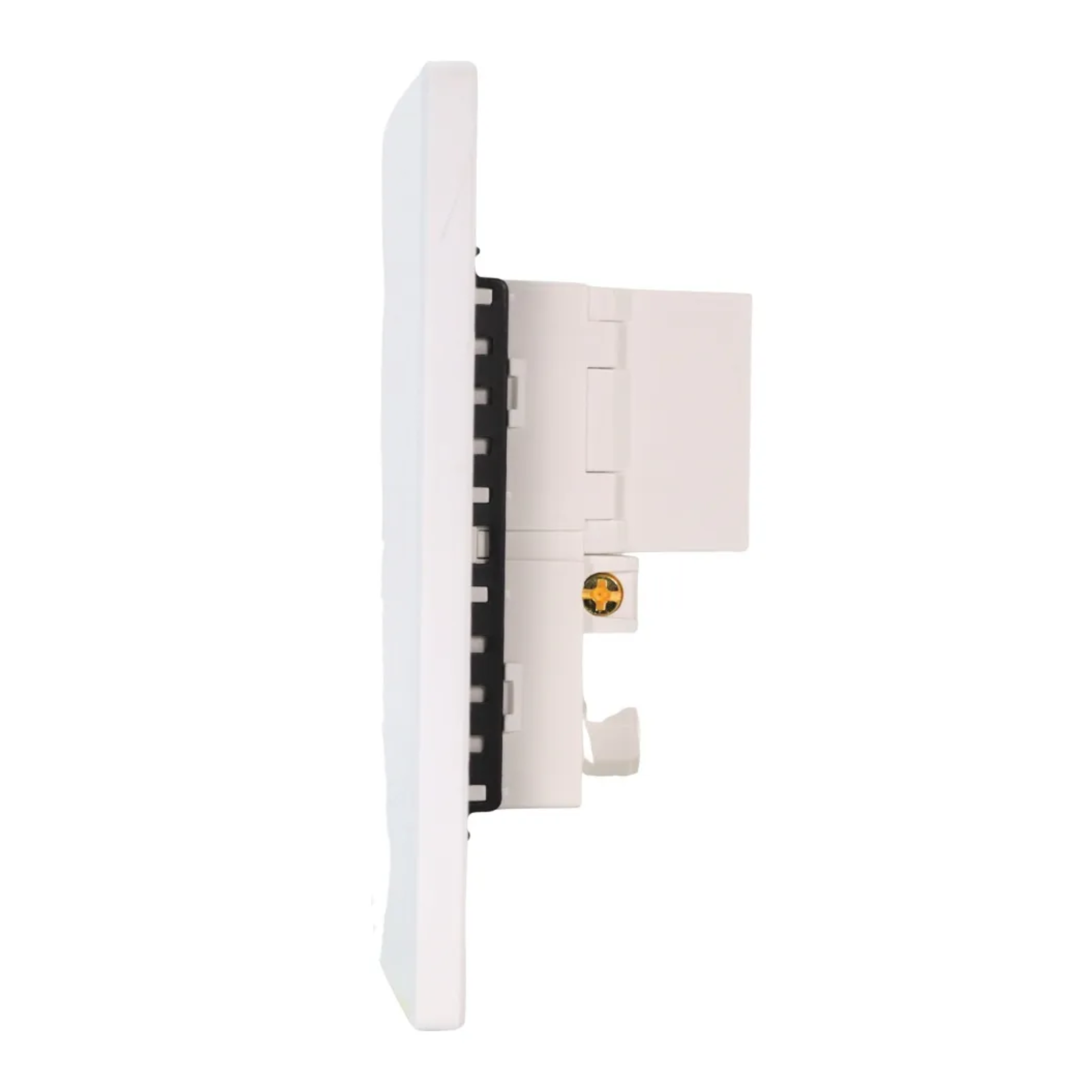 VALO | Placa con Contacto Duplex una Salida USB Y una USB-C Slim Cristal Blanco