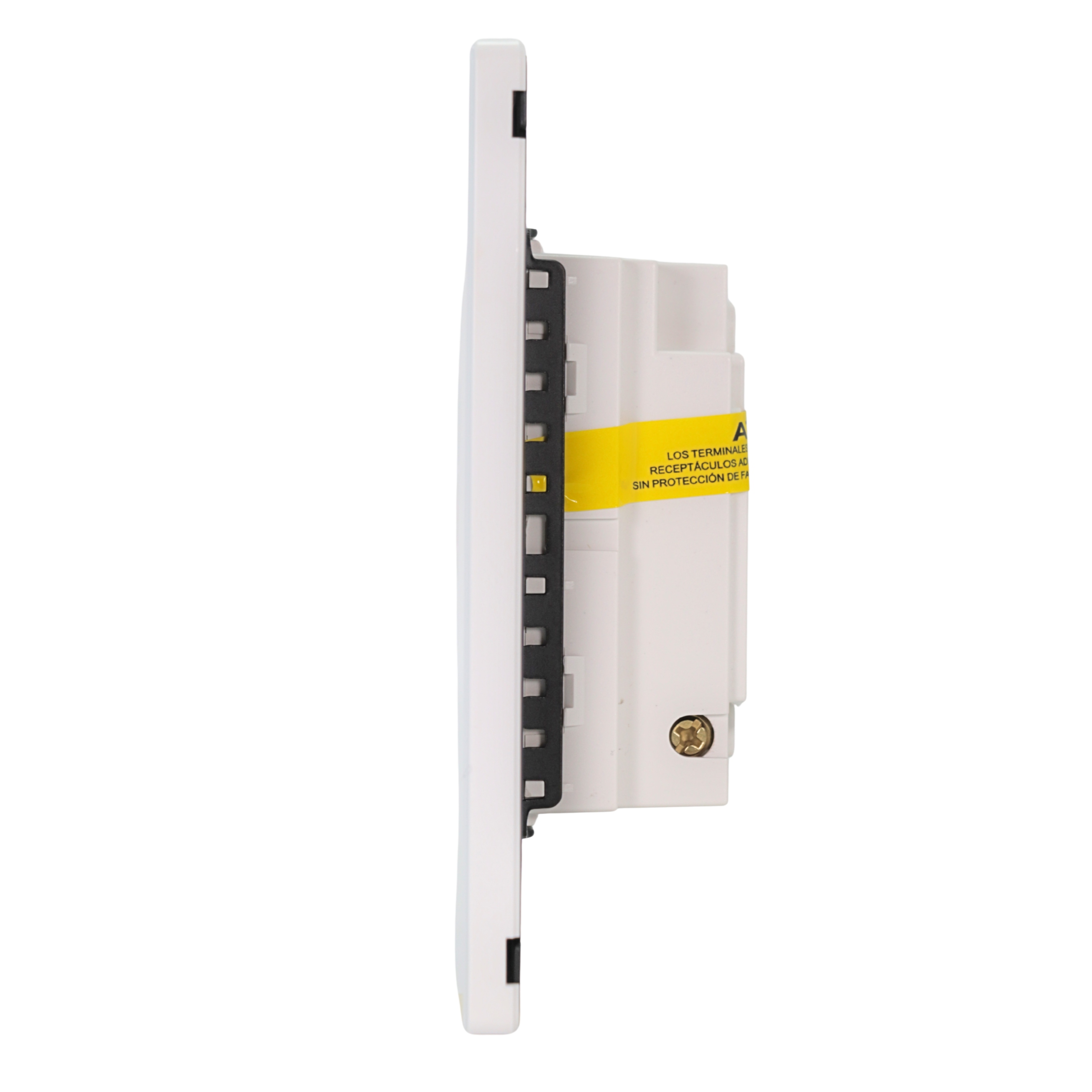 VALO | Placa Con Contacto Por Falla A Tierra Gfci Slim Cristal Blanco