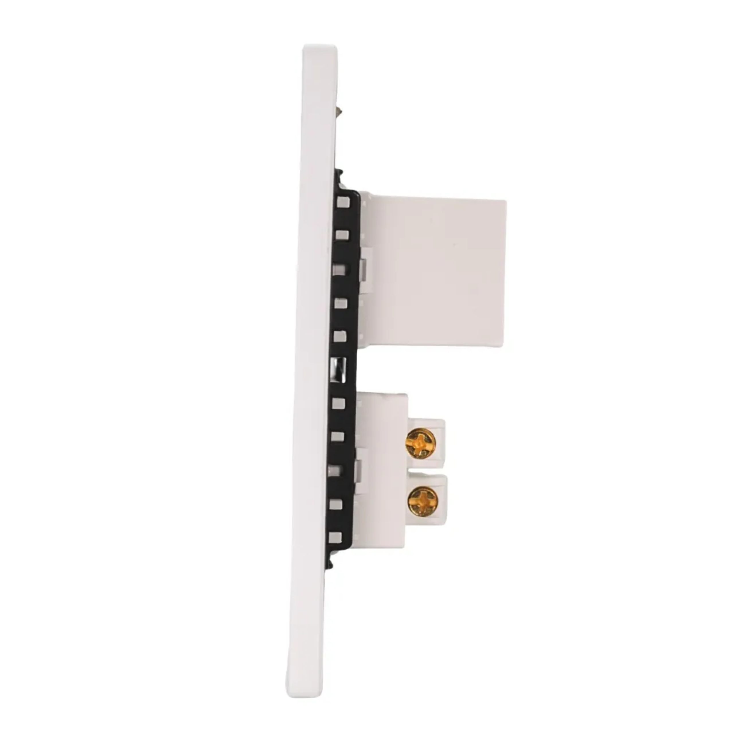 VALO | Placa con Contacto USB y USB-C Carga Rápida Slim Cristal blanco