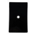 VALO | Placa con Toma De Televisión Slim Cristal Negro