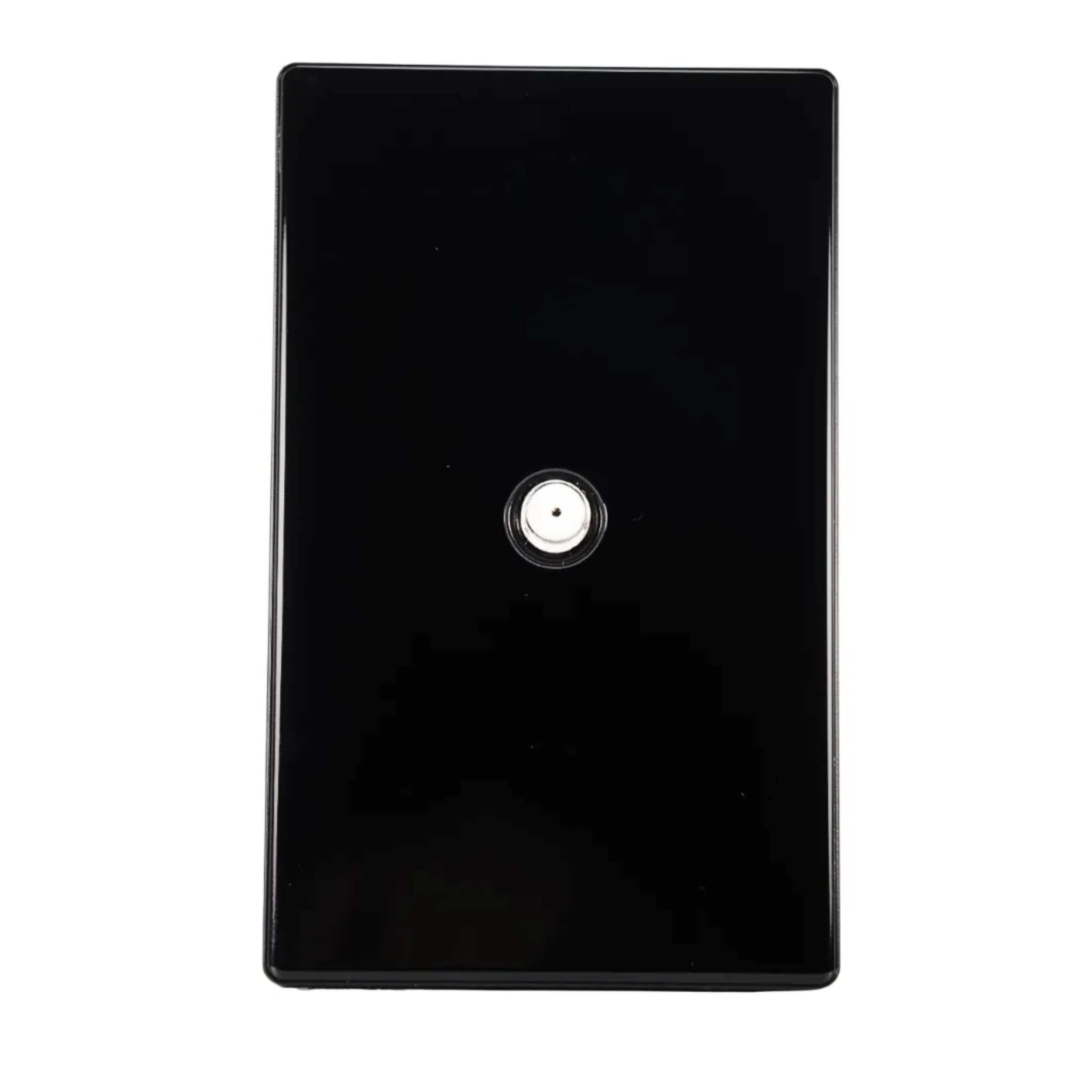 VALO | Placa con Toma De Televisión Slim Cristal Negro