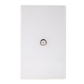 VALO | Placa con Toma De Televisión Slim Cristal Blanco