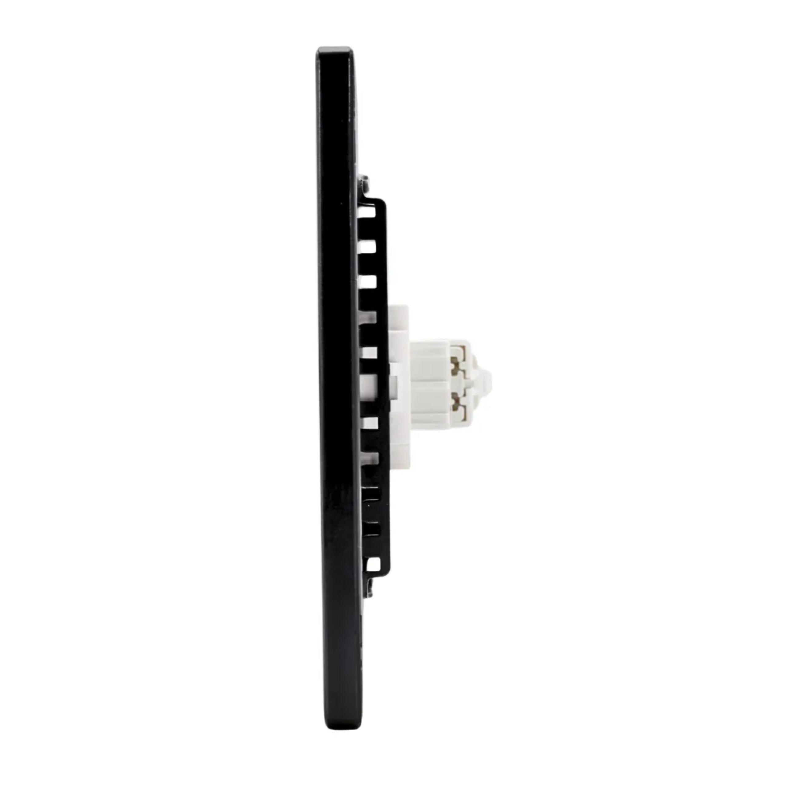VALO | Placa con Toma De Teléfono Slim Cristal Negro