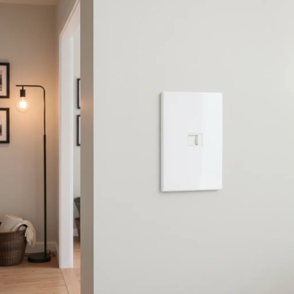 VALO | Placa con Conexión Modem Slim Cristal Blanco