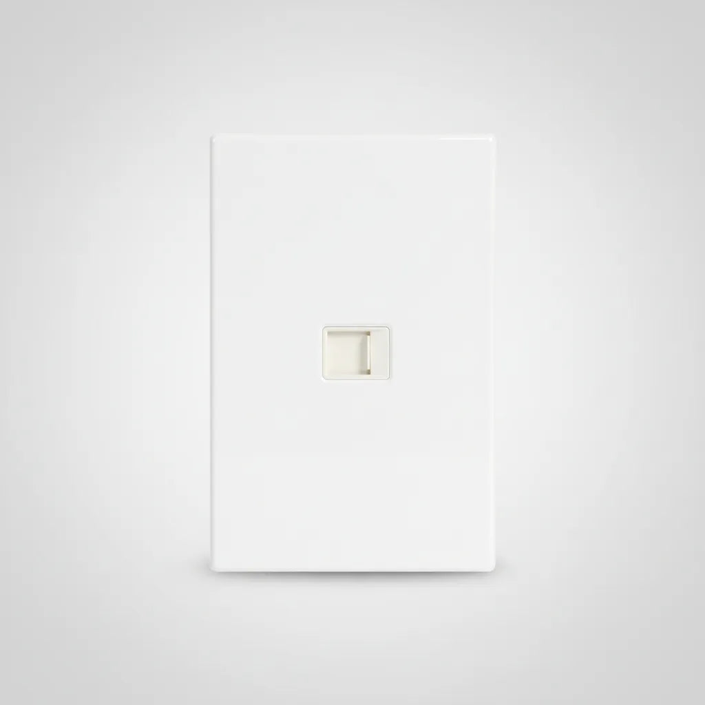 VALO | Placa con Conexión Modem Slim Cristal Blanco