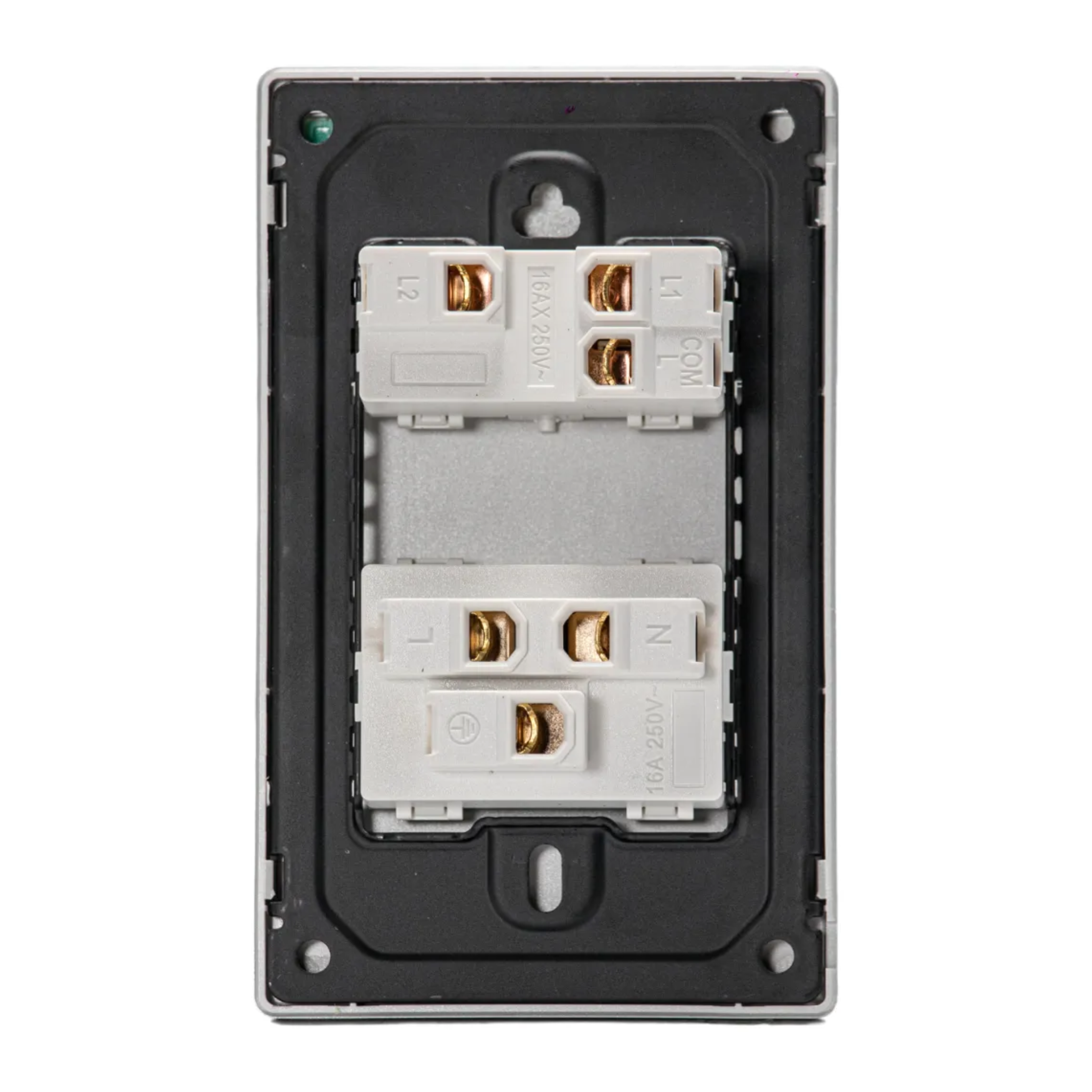 VALO | Placa Slim con un Contacto y un Interruptor