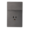 VALO | Placa Slim con un Contacto y un Interruptor