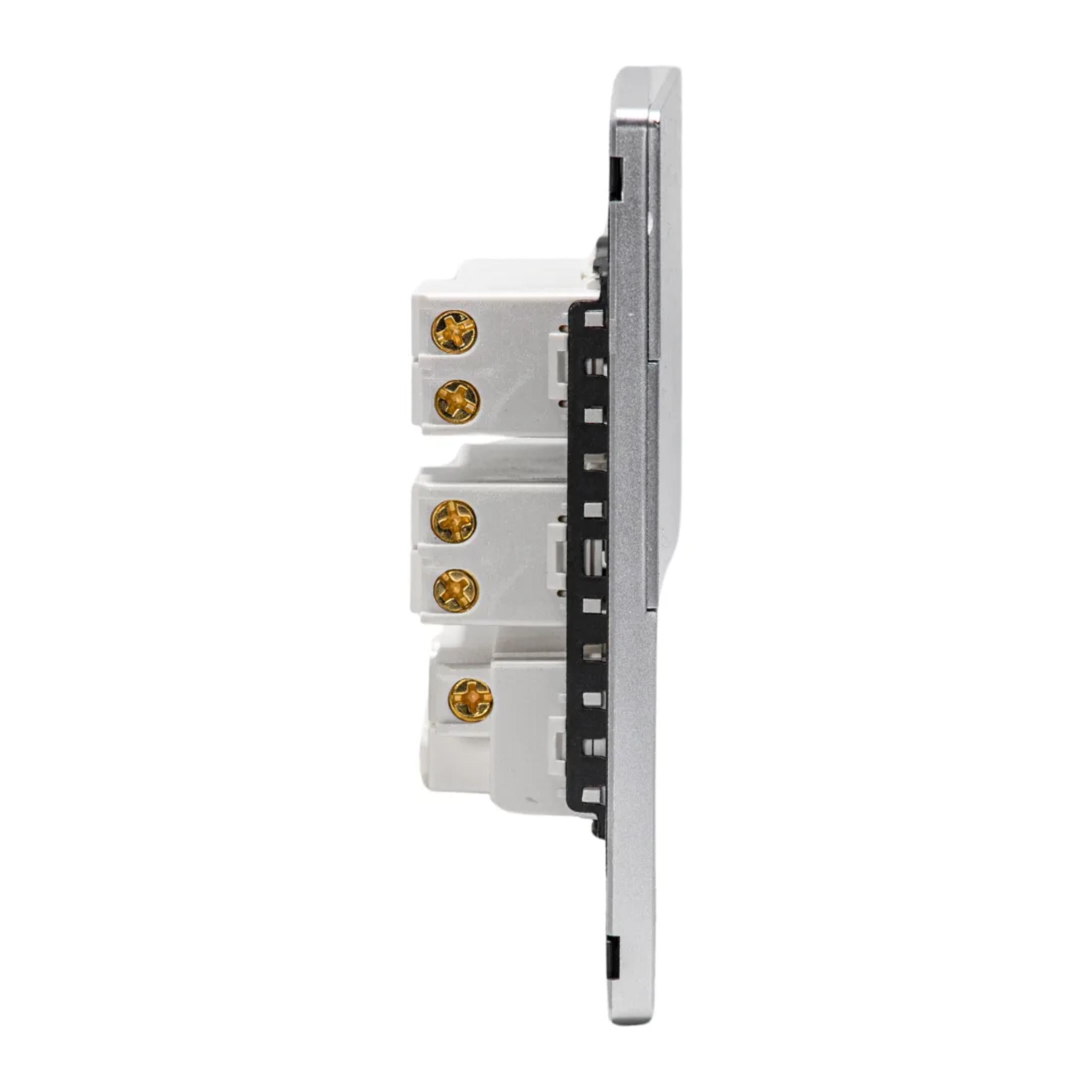 VALO | Placa Slim con un Contacto y dos Interruptores