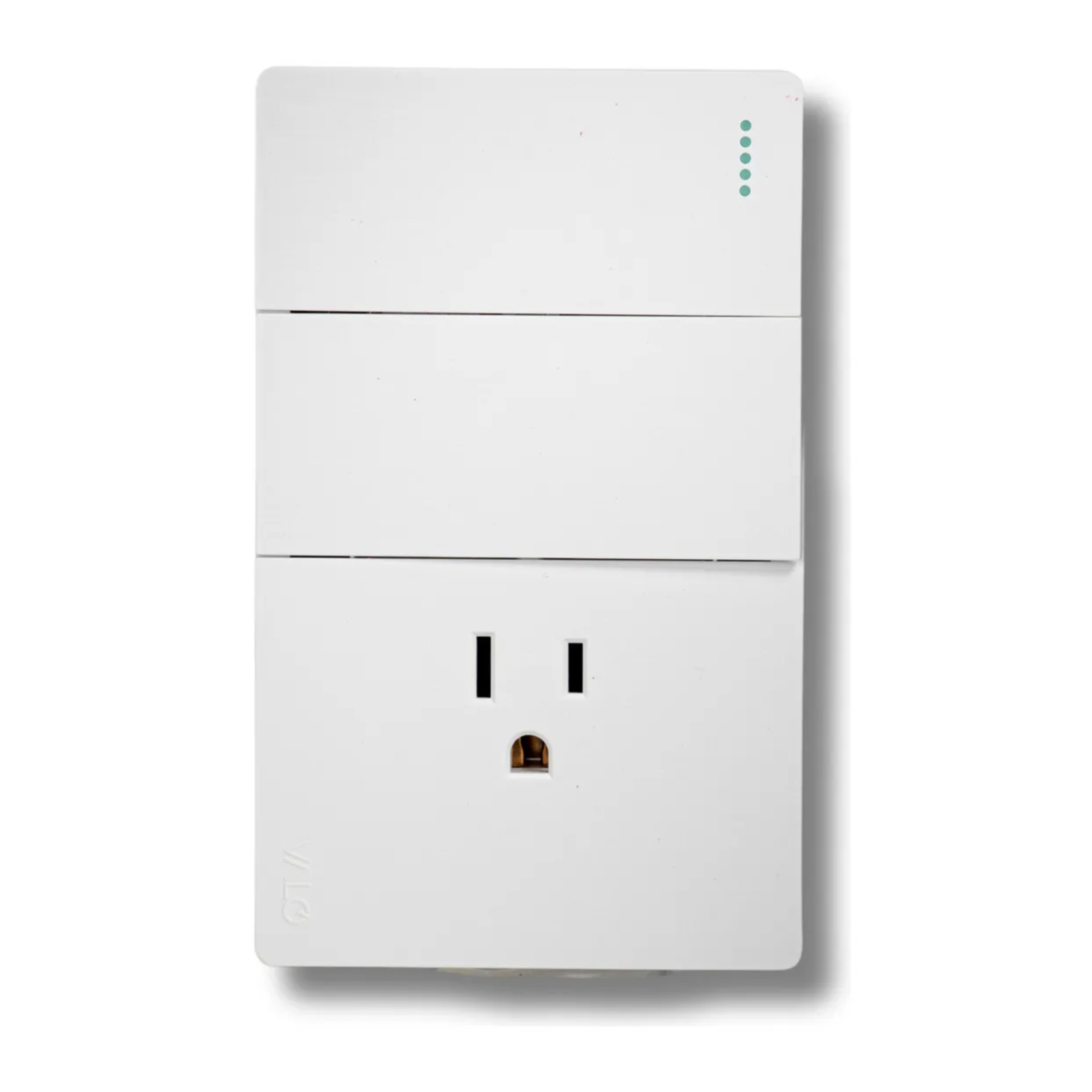 VALO | Placa Slim con un Contacto y dos Interruptores