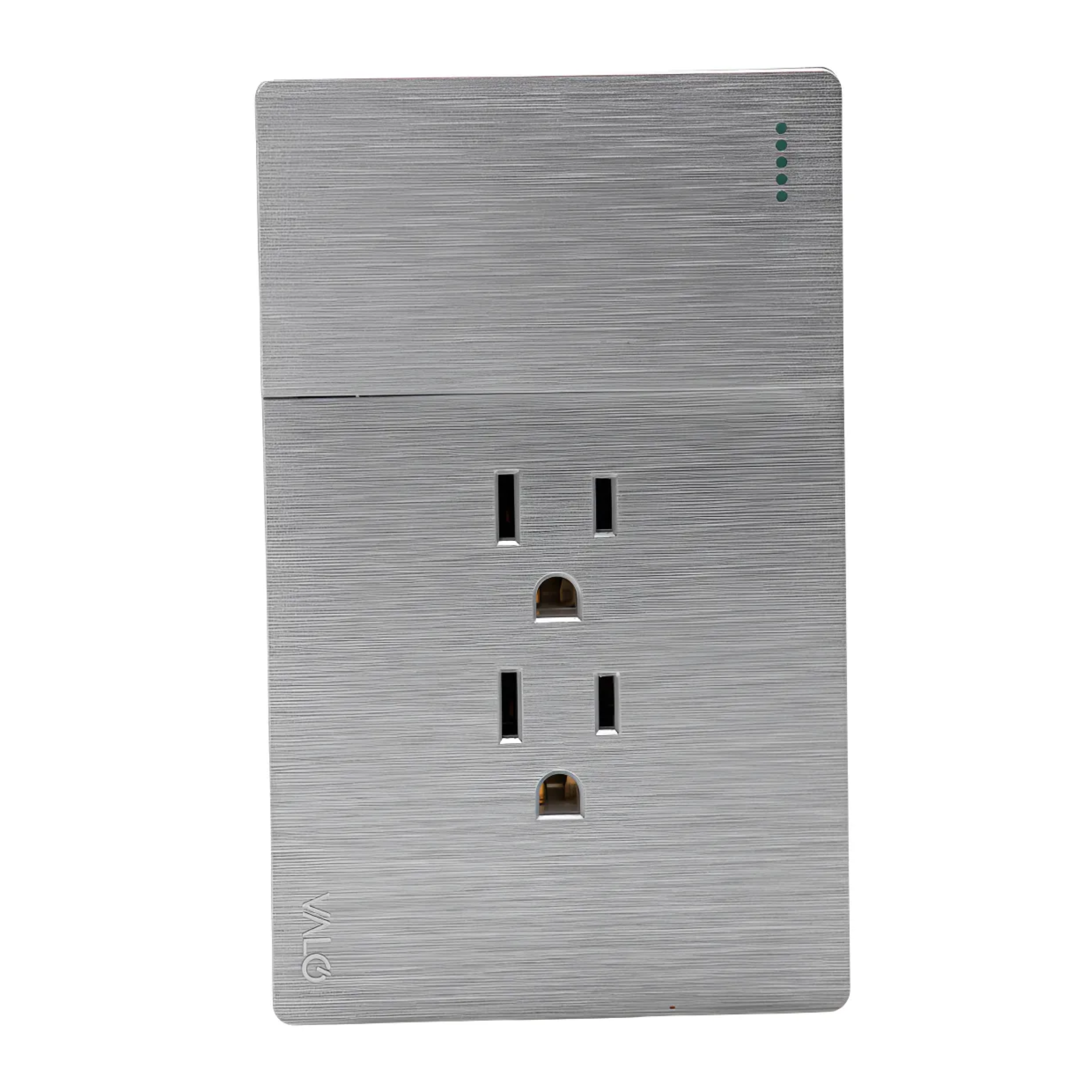 VALO | Placa Slim con dos Contactos y un Interruptor