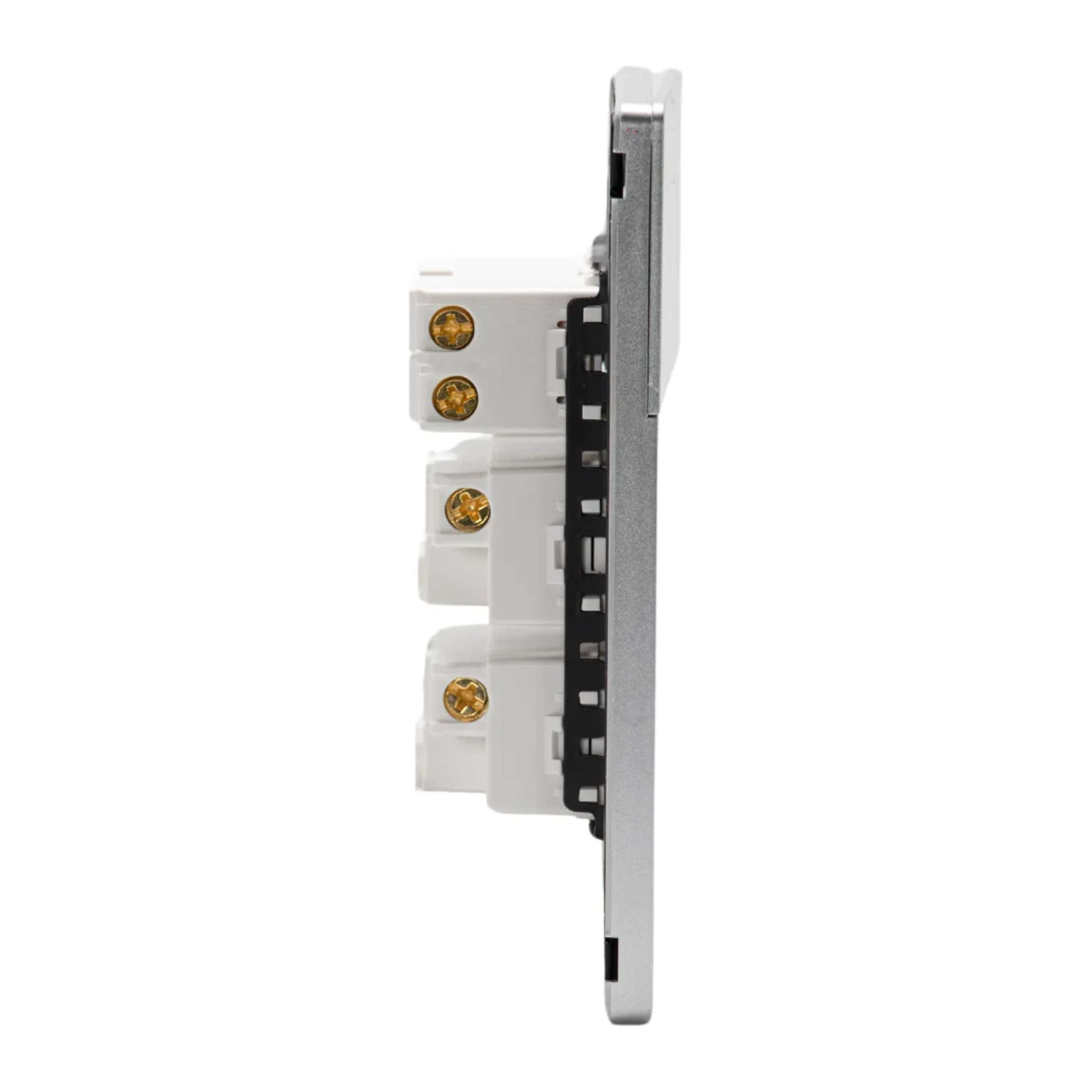VALO | Placa Slim con dos Contactos y un Interruptor