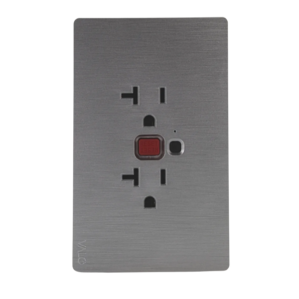 VALO | Placa Slim Con Contacto Por Falla A Tierra GFCI