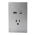 VALO | Placa Slim con un Contacto un USB y un USB-C