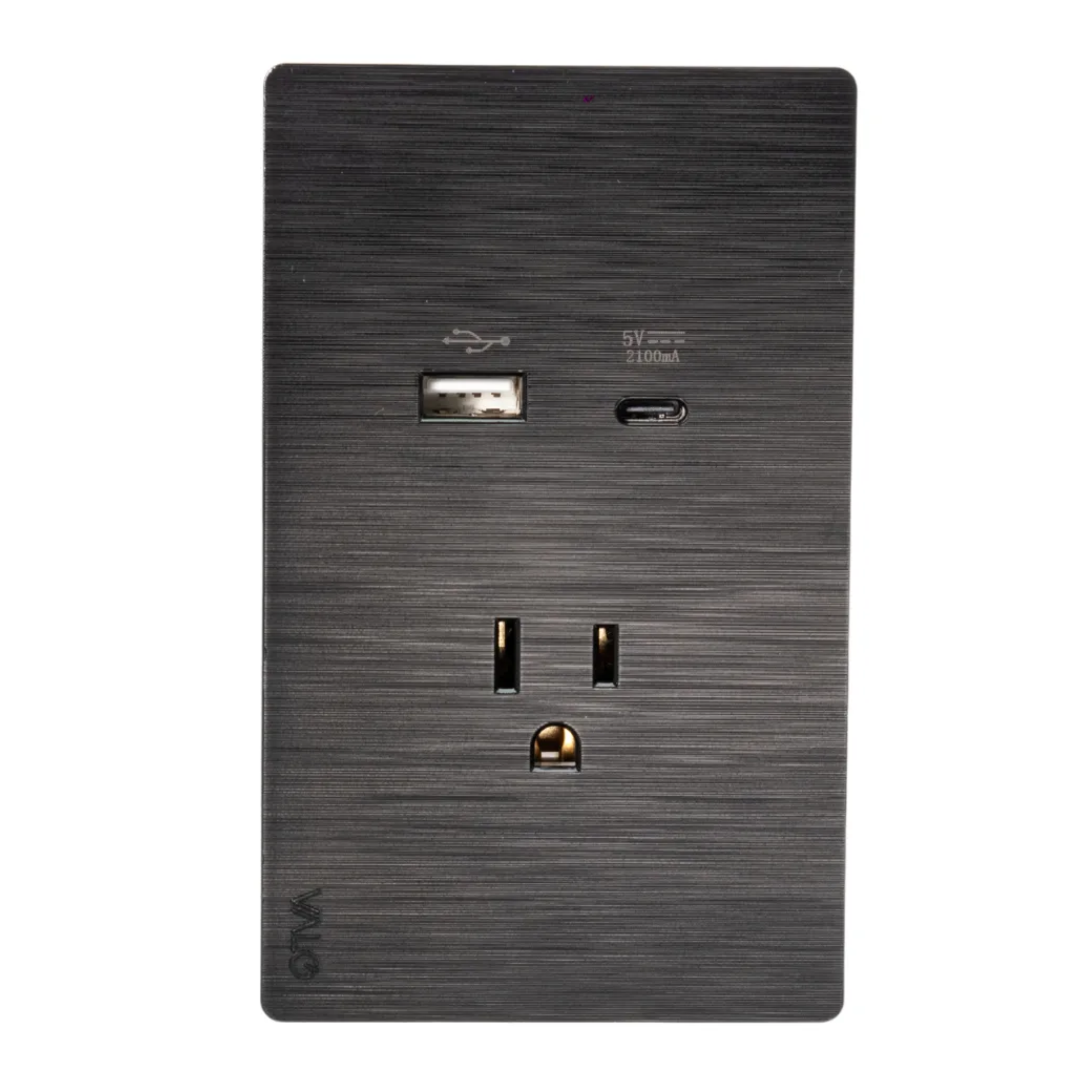 VALO | Placa Slim con un Contacto un USB y un USB-C
