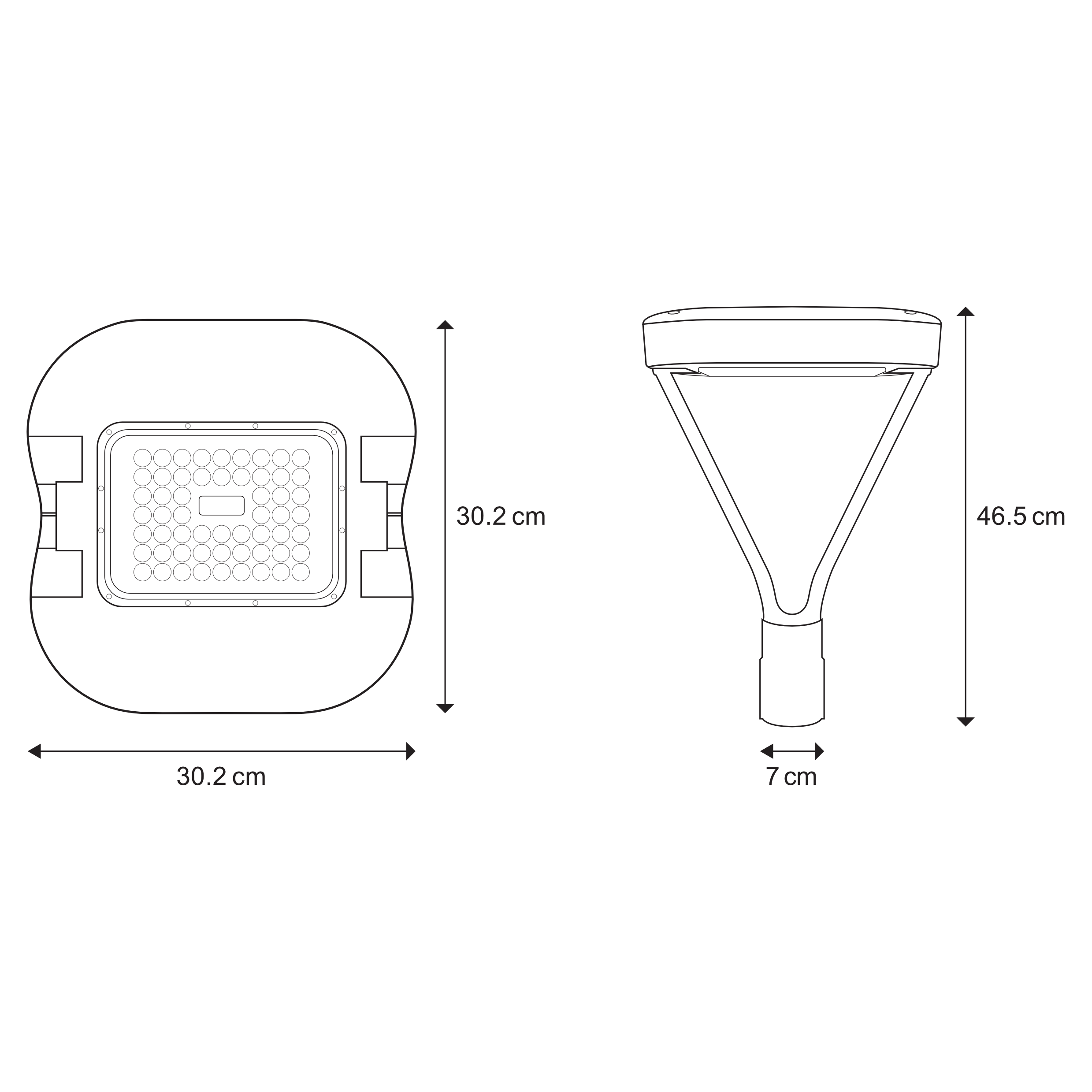 DIPROSI | LUMINARIO PUNTA POSTE LED 80 W
